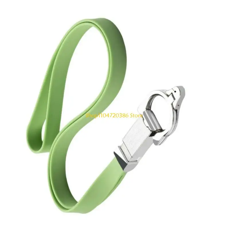 

K0EA Силиконовый ремешок для телефона со съемными кольцами-подставкой Модное силиконовое ожерелье для телефона 56 см для