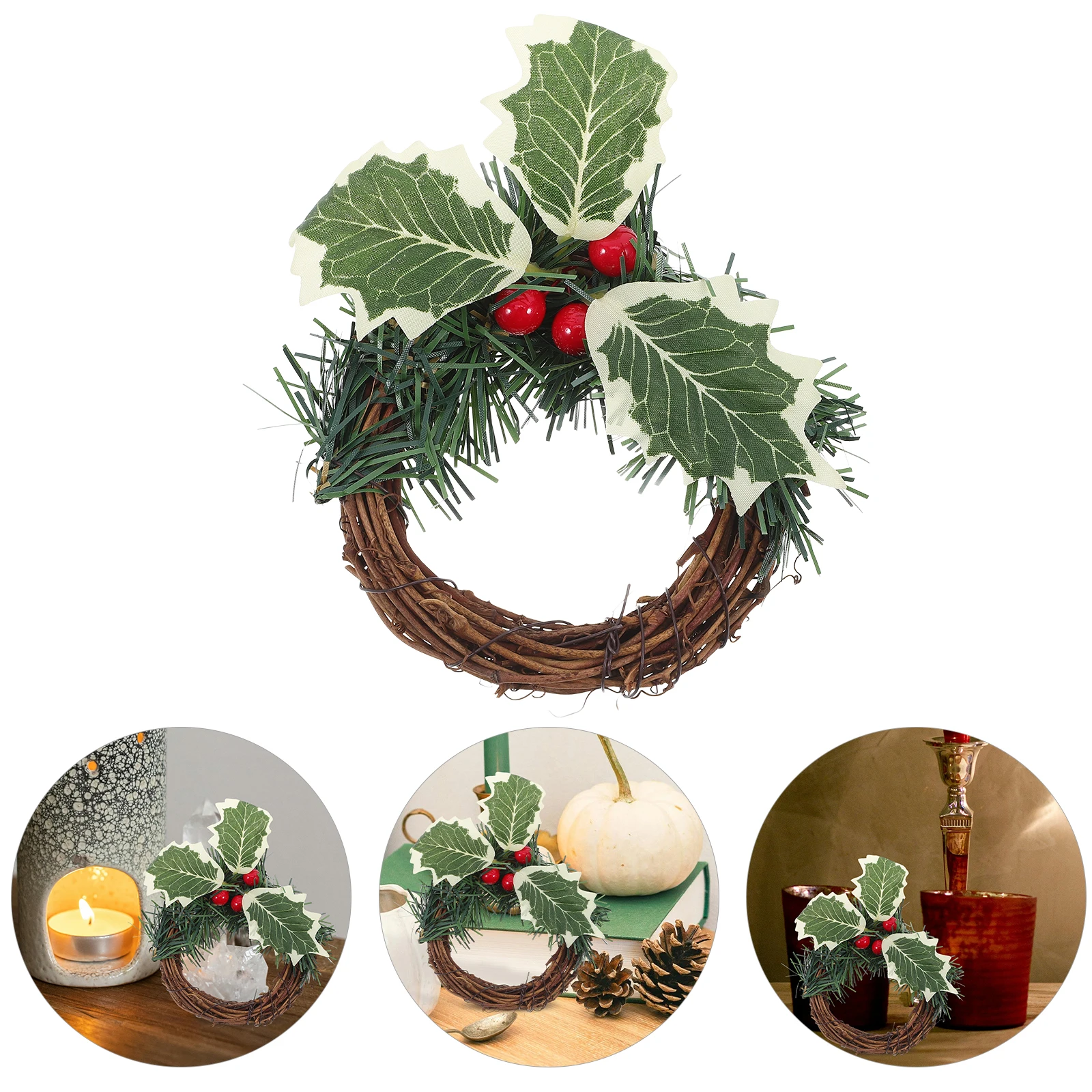 

Christmas Wreath Rings Centerpieces for Tables Decor Pillars Door Wall Hanging C Rings For Pillars Holiday Party