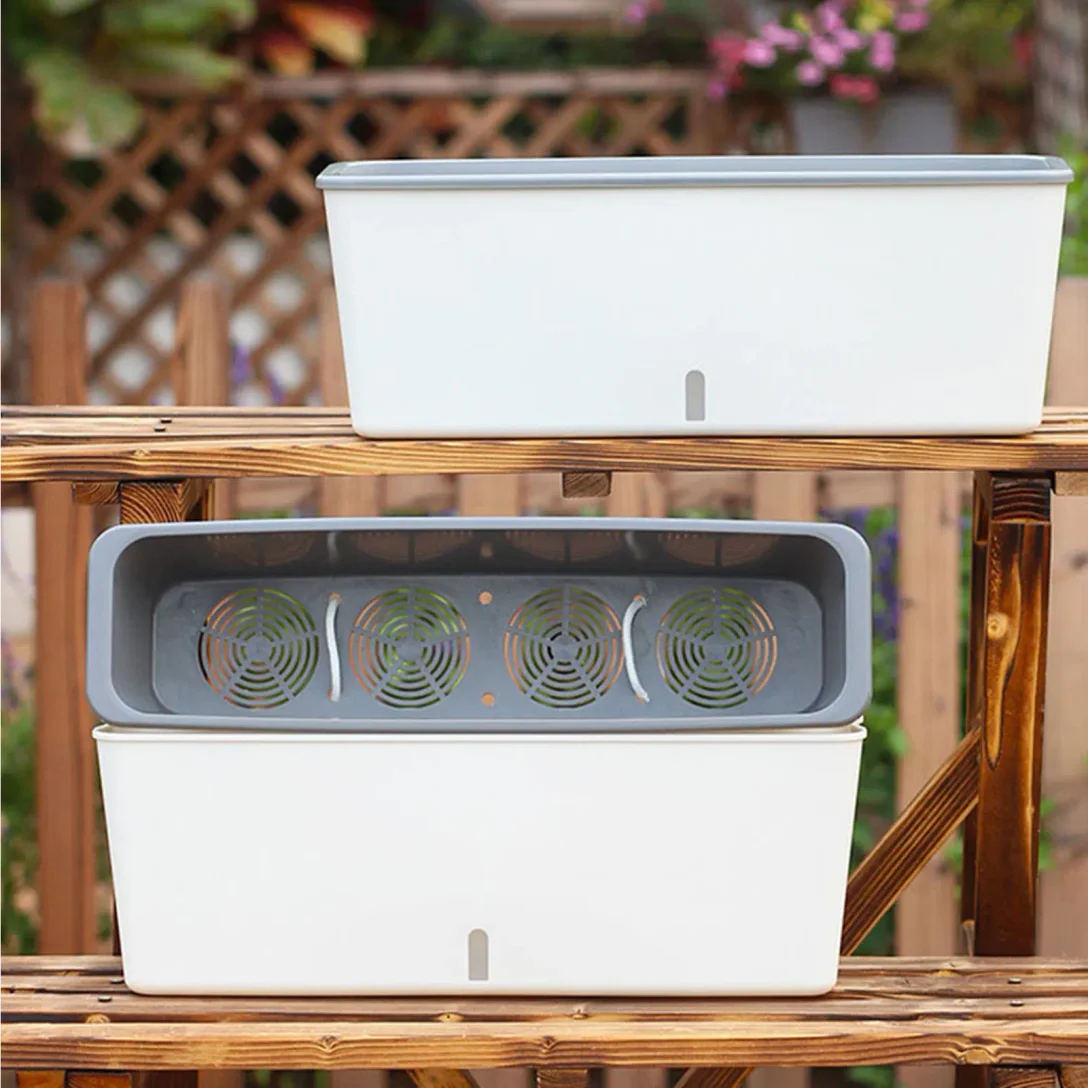 

Self-Watering Planter Pots with Handy Water Level Indicator Gift for Friends Families Neighbors