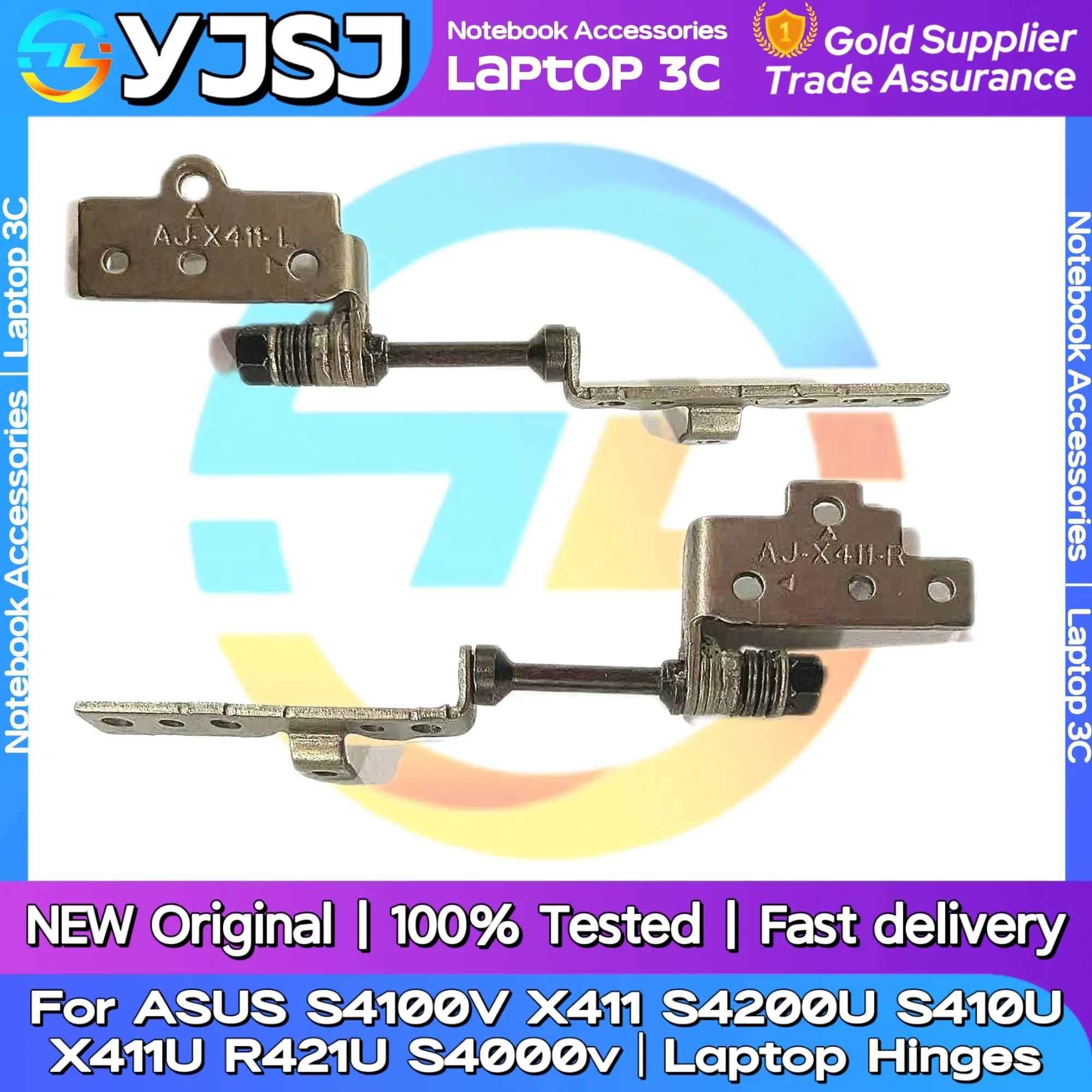 

New Original Laptop Hinges For ASUS S4100V X411 S4200U S410U X411U R421U S4000/V X411UN X411UF/UQ/UA/SC X411A X411UV LCD shaft