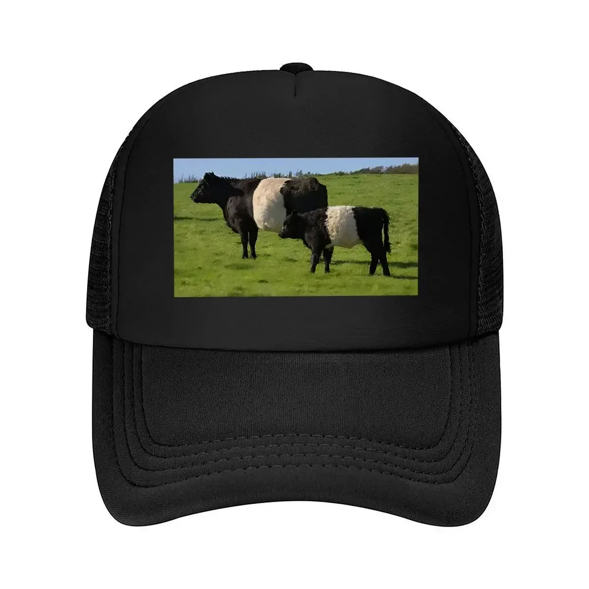 2026 “Belted Galloway Farm, Cattle Art Design” Mesh Baseball Cap