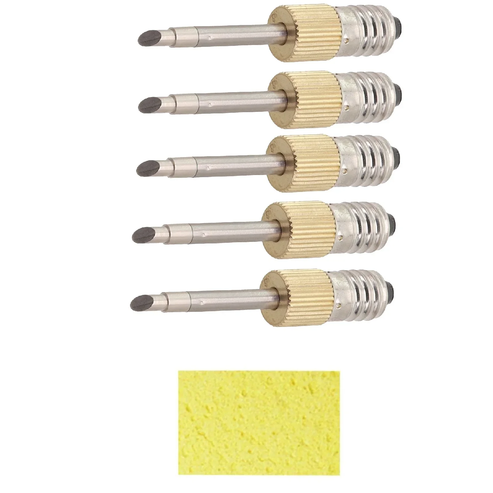 Puntas de pistola para soldar de repuesto, interfaz E10, resistentes a batería, puntas de agujas de soldadura eléctricas de larga duración, tipo B C K