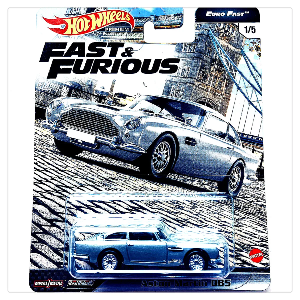 Hot Wheels-Carro Premium Original para Meninos, Rápido e Furioso Diecast, Escala 1:64, Euro Rápido, BMW M3, E46, McLaren, Aston Martin Brinquedos,