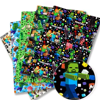 ผ้าฝ้ายโพลีเอสเตอร์การ์ตูนผ้า 140*50 ซม.Handmade เย็บ Patchwork Quilting ชุดเด็กบ้านแผ่นพิมพ์ผ้าเย็บเด็ก