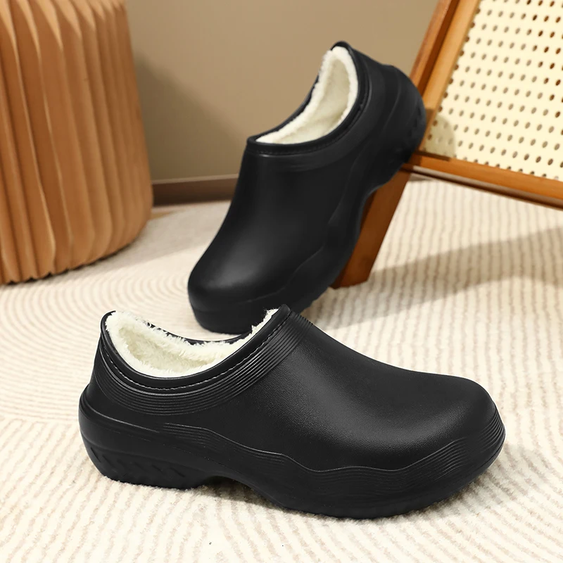 

MAEDEF 2025 Mens Winter Slippers Warm Anti-Skid House Shoes Thermal Comfortable Indoor Outdoor Non-Slip Durable Slippers for Men