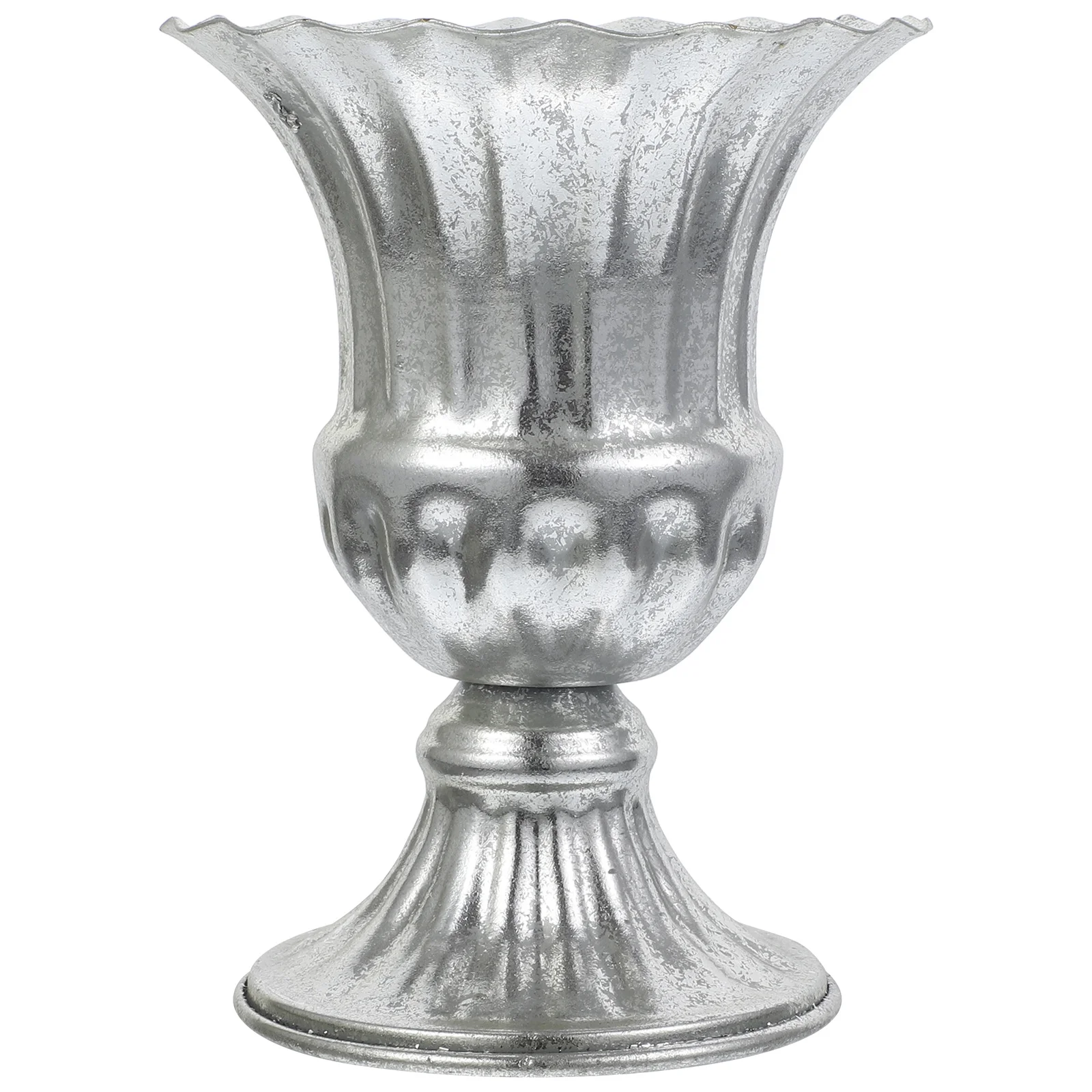 

Vintage Pot Metal Flower Vase For Home Decor Tabletop Dried Flower Arrangement Wedding Centerpiece Retro Iron Vase Decorative