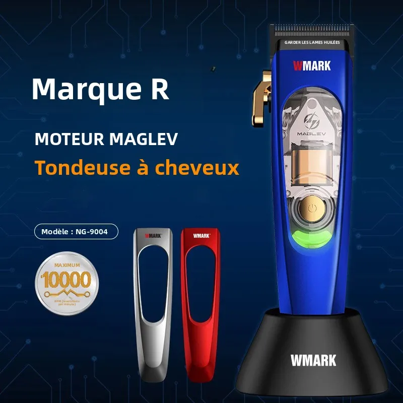 Tondeuse à cheveux professionnelle pour hommes WMARK NG-9004, 10 000 tr/min, sans fil, pratique, tondeuse à cheveux pour hommes, tondeuse à cheveux pour barbiers