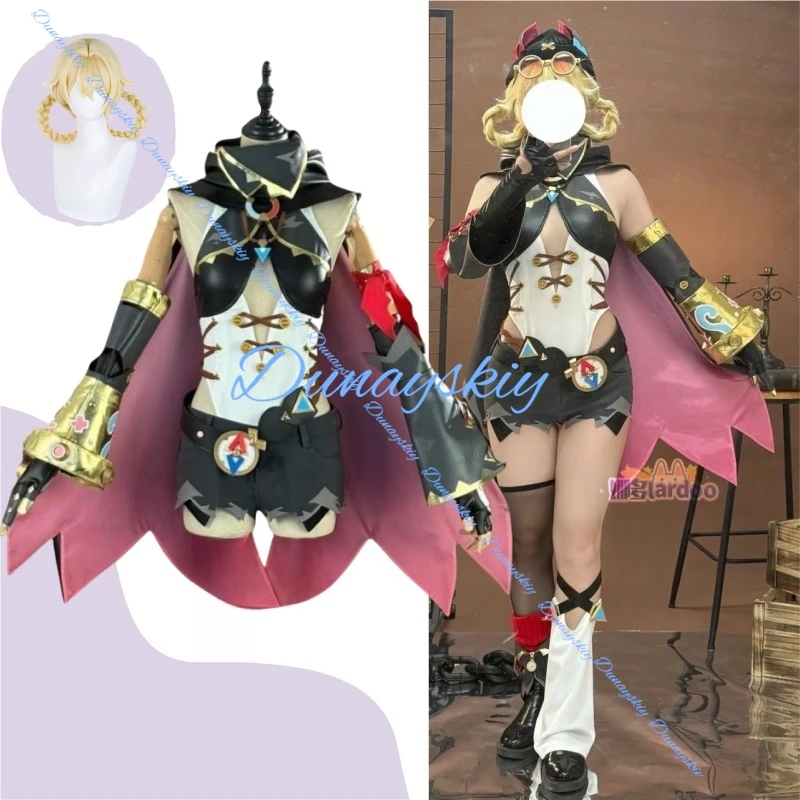 

Genshin Impact Jahoda Косплей Костюм - Парик, Униформа, Плащ, Шляпа, Очки и Головные Уборы | Идеальный наряд и реквизит для женщин/девочек