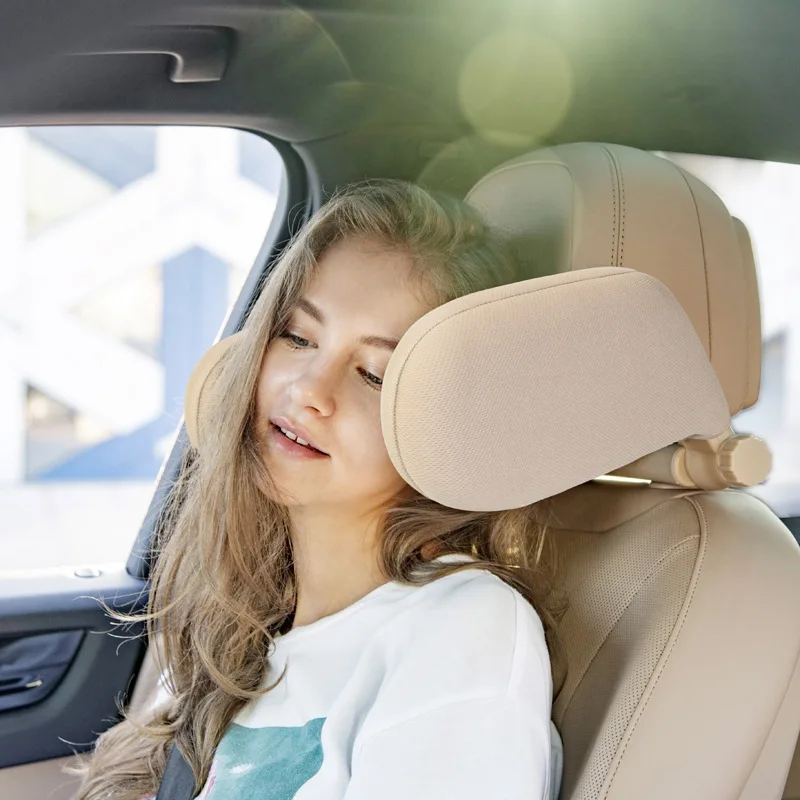 Car Neck Headrest Pillow Vehicle Pillow Cushion Seat Restraint Head Pillow Support U-Shaped Travel Cushion Sleeping