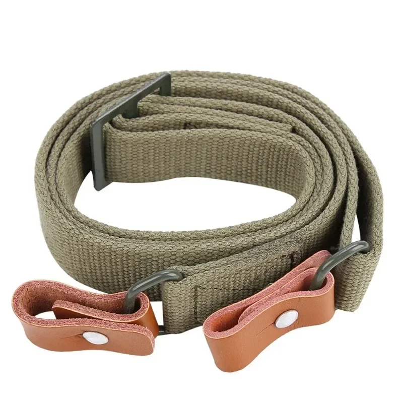 Original Gun Sling Airsoft Military Hunting Shooting Adjustable Leather Two Point Tactical AK Rifle Strap Outdoor Survival Belt