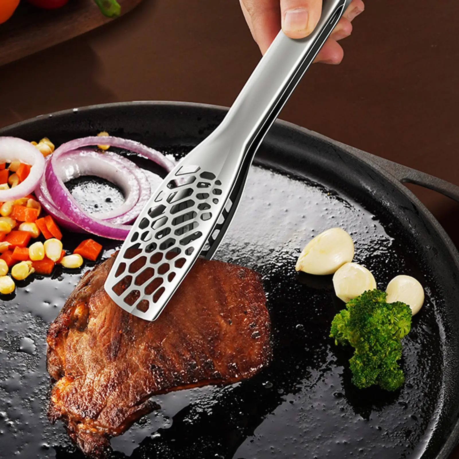 

Tongs for Cooking Food Tweezers Kitchen Tongs Cooking Utensils Stainless Steel Long Grabber Kitchen Utensils Grilling