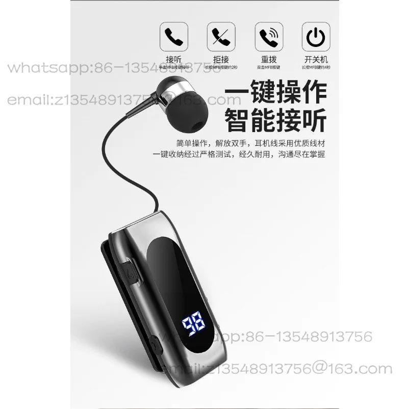 2026 new business collar Bluetooth headset single earplug high sound quality driving phone