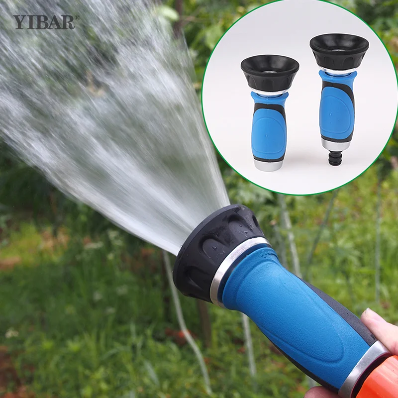 

EU US Hose Nozzle Heavy Duty Fireman Style High Power Leak Proof Adjustable Garden Water Sprayer Suitable For Car Patio Cleaning