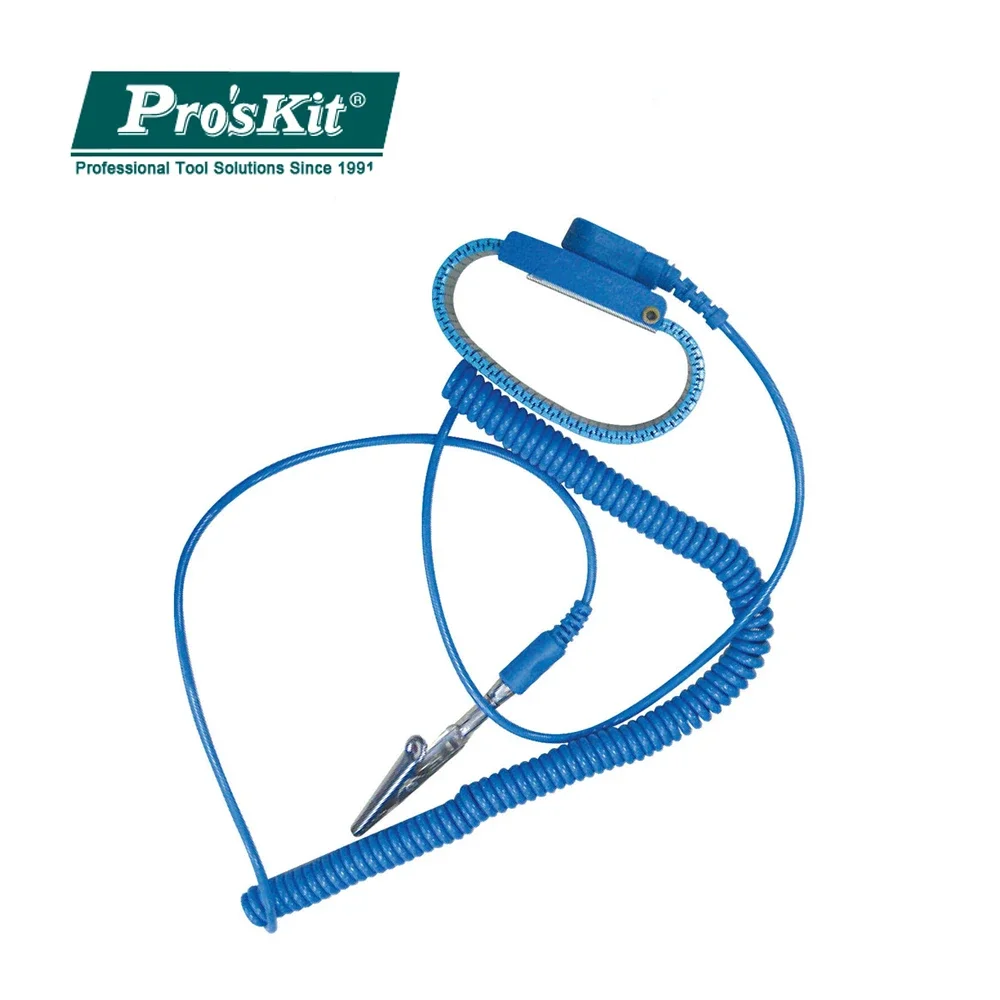 100% Originele Pro'sKit ALS-311 3 m Draad Anti-statische Polsband Deel Kettingzaag Ontsteking Armband Elektrostatische Verstelbare