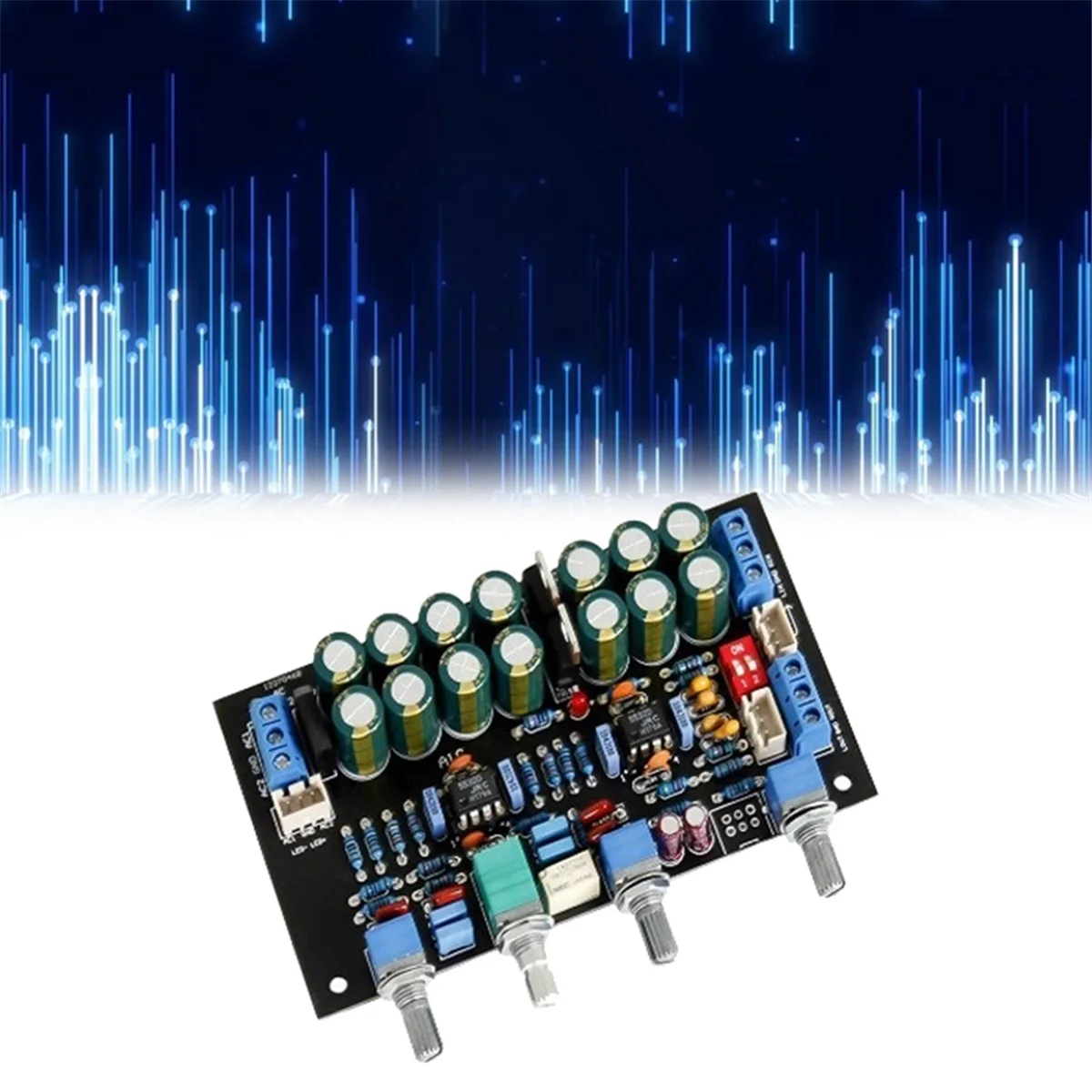 Convenient Multifunctional Pre-Amplifier Tone Board Preamp Volume Tone Control DIY Speaker Amplifiers Sound Audio Amp