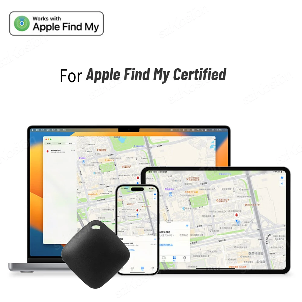 Smart iTag Works with Find My APP, Smart Air-Tag Key Wallet Bike Finder Anti-lost Tracker, Bluetooth-compatible for IOS System