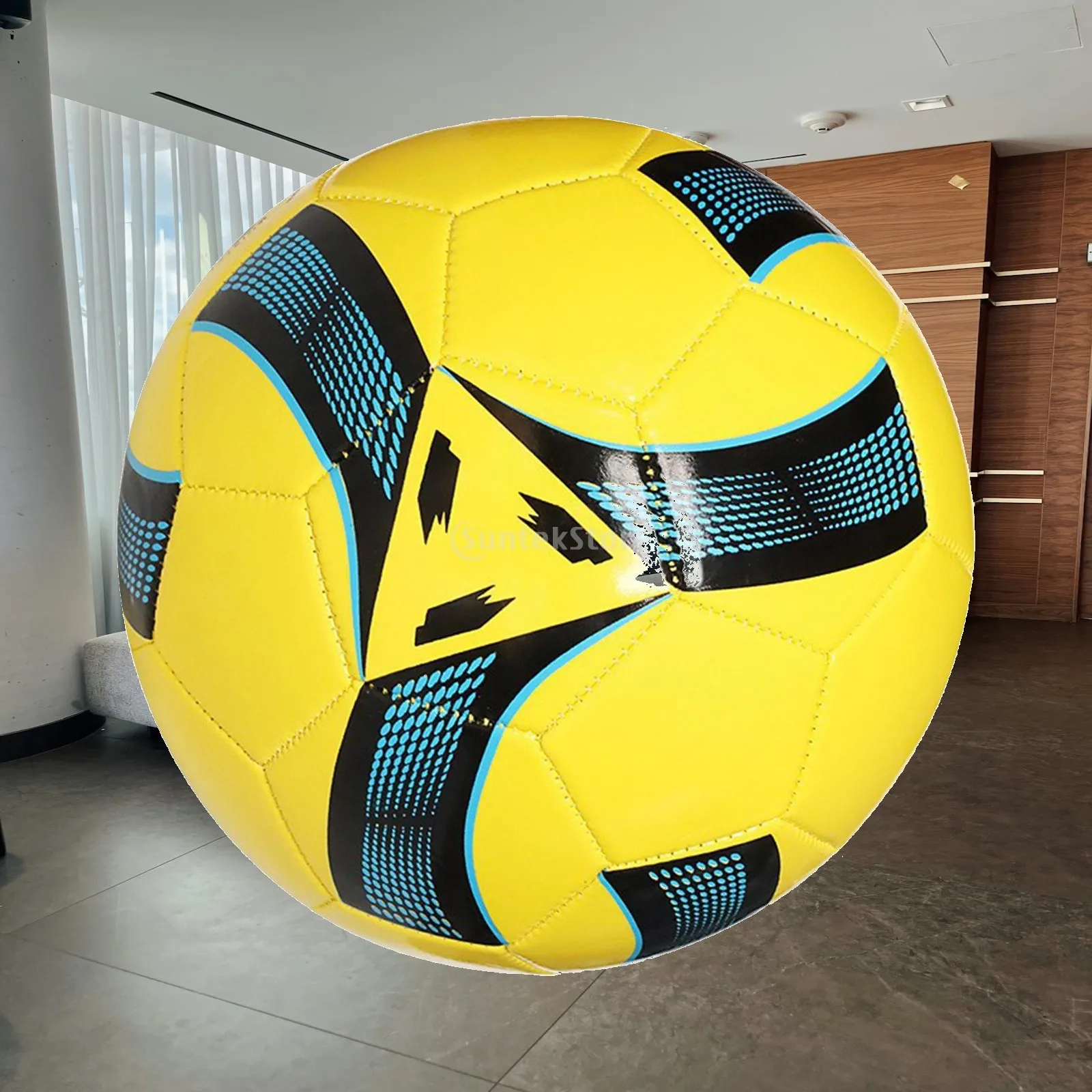PVC Soccer Ball Match Training Official Size 5 Wear Resistant Lightweight Football Toy for Kids