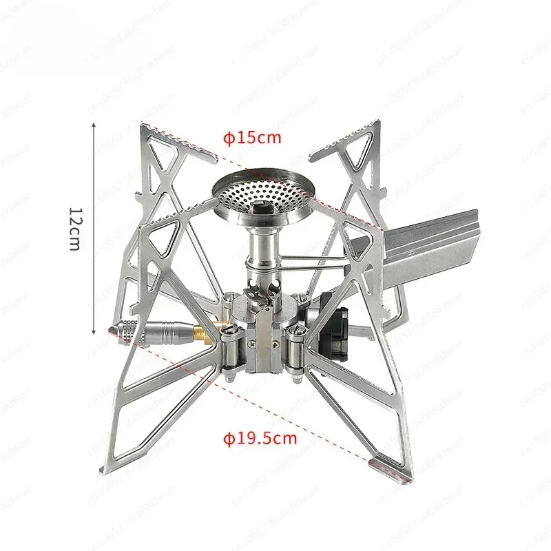 XD-3F camping picnic electronic ignition butterfly burner, folding portable windproof outdoor cassette stove