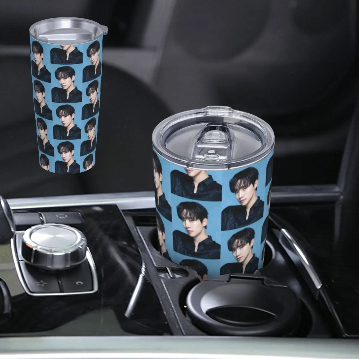 Kpop Lee Junho Korea Stainless Steel Tumbler Vacuum Insulated Mug Thermal Cold Bottle Straws With Lid 20oz