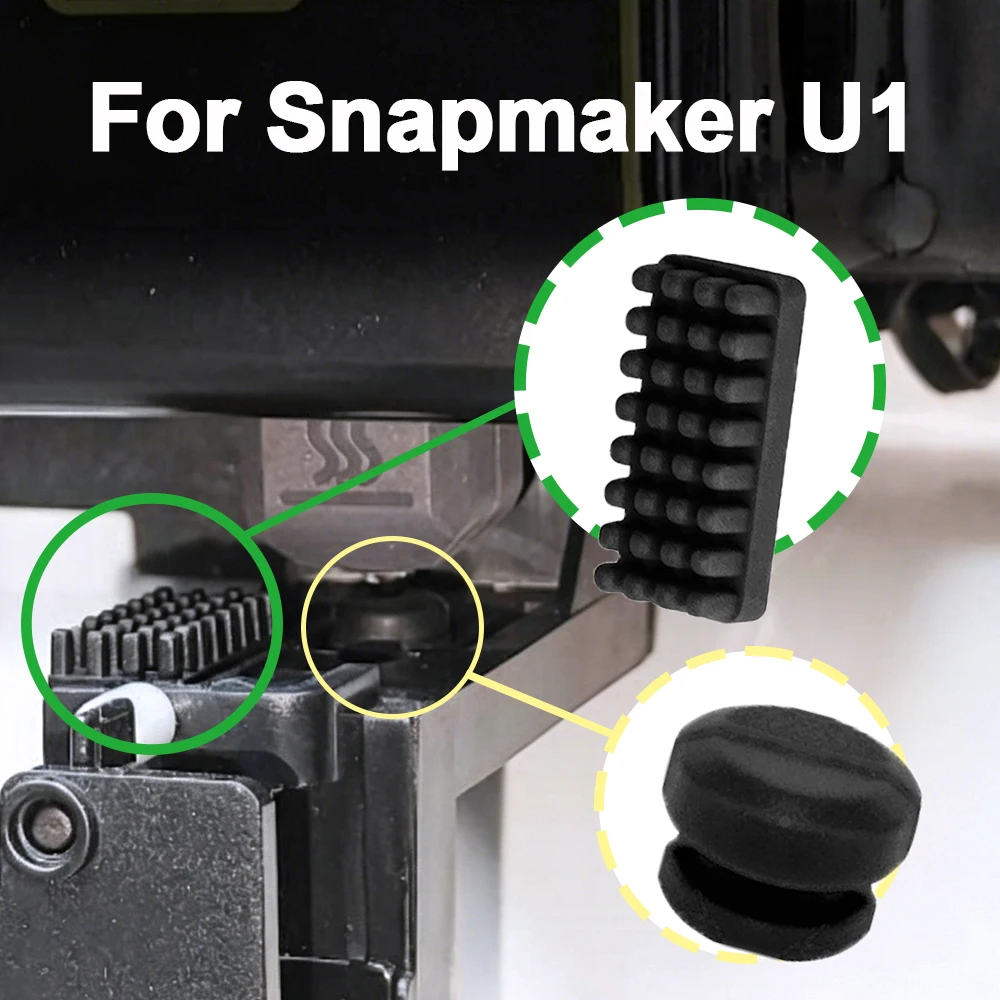 

Hotend Silicone Nozzle Brush With Parking Pad Hotend Protective Tool Nozzle Cleaning For Snapmaker U1 3D Printer Accessories