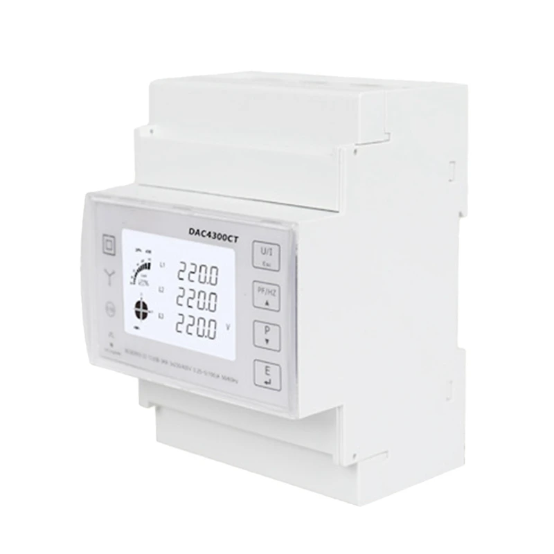 

Multi-Function LCD Din Rail Energy Meter Modbus RS485 45-65Hz Three-Phase Four-Wire