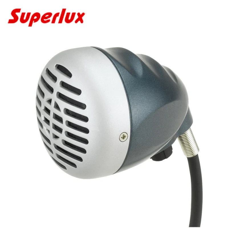 Superlux D112 Blues Harmonica Microphone Hi-Z 10-Hole Blues Mic with 1/4