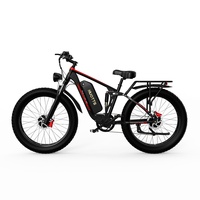 DUOTTS S26 E Bike 1500W Dual Motor 48V20AH Battery Snow Electric Bicycle Hydraulic shock 26*4.0 Fat Tire Electric Bike