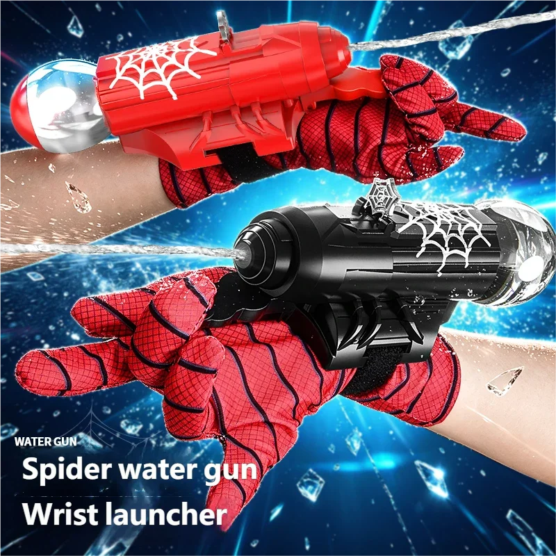 

Water Guns Electric Pulse Automatic Water Gun Cartoon Spider Glove Water Blaster Squirt Gun Summer Outdoor Party Toys For Adult