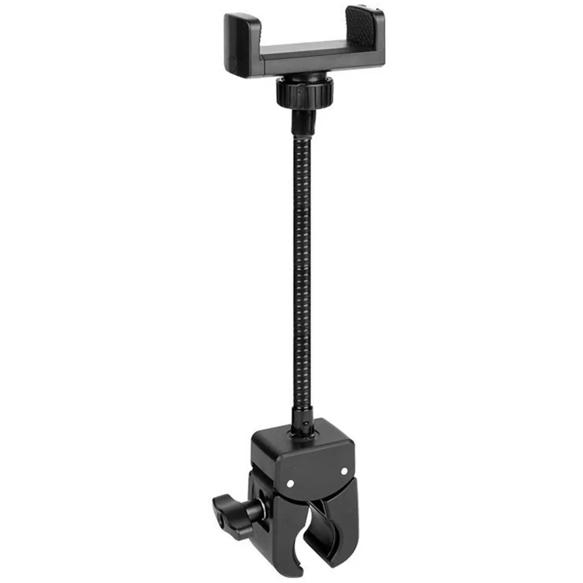 TCE Mic Stand Phone Holder Heavy-Duty Gooseneck Phone Holder 360° Flexible Arm Clip for Mic Stand, Music Stand, Tripod