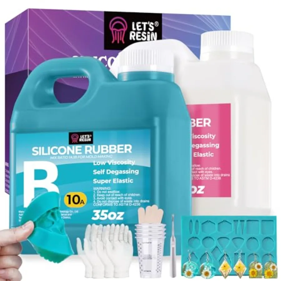 

Суперэластичный силиконовый комплект для изготовления форм 10A70.5oz, жидкий силиконовый каучук цвета нефритовый зеленый, идеально подходит для литья смоляных форм/силиконовых форм.