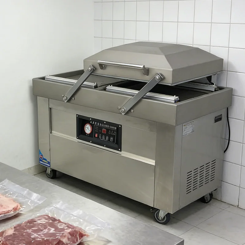 

Вакуумный упаковщик для продуктов 400P, двухкамерный, легкоочищаемый, коммерческий, высокоэффективный, простое управление