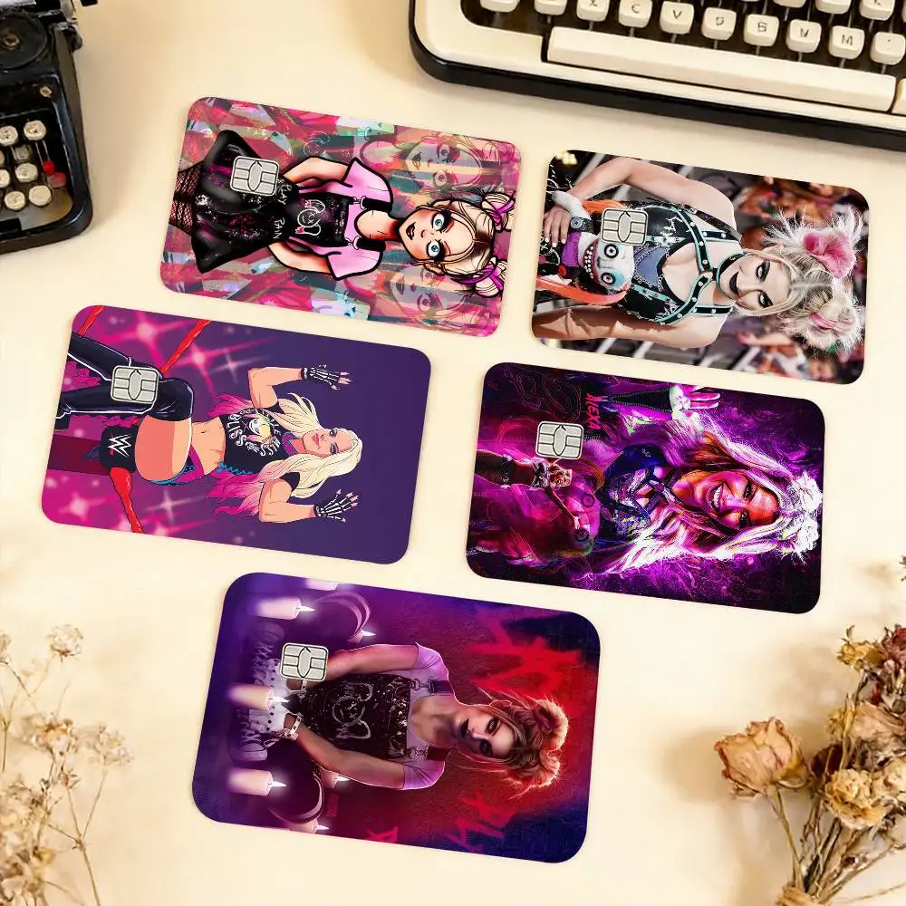 

A-Alexa B-Bliss Wrestling Waterproof Film Skin Cover Credit Card Stickers Debit Front Bank Bus Pass