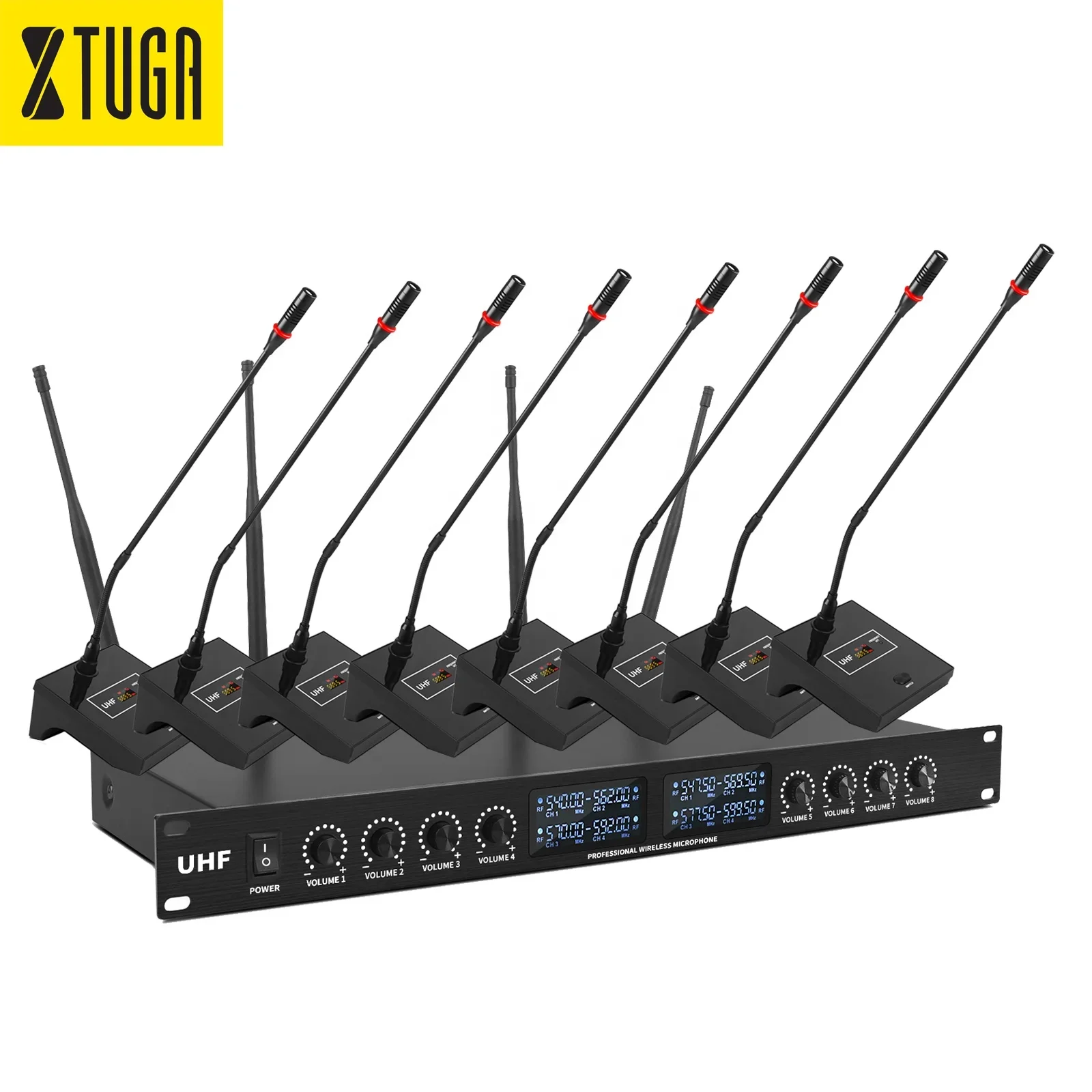 

Xtuga YT8 New Arrival High Frequency Uhf Wireless Network Conference Audio Mic