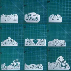 Lace greeting card metal cutting dies Scrapbooking decoration paper craft knife mould blade punch template Embossing stencils