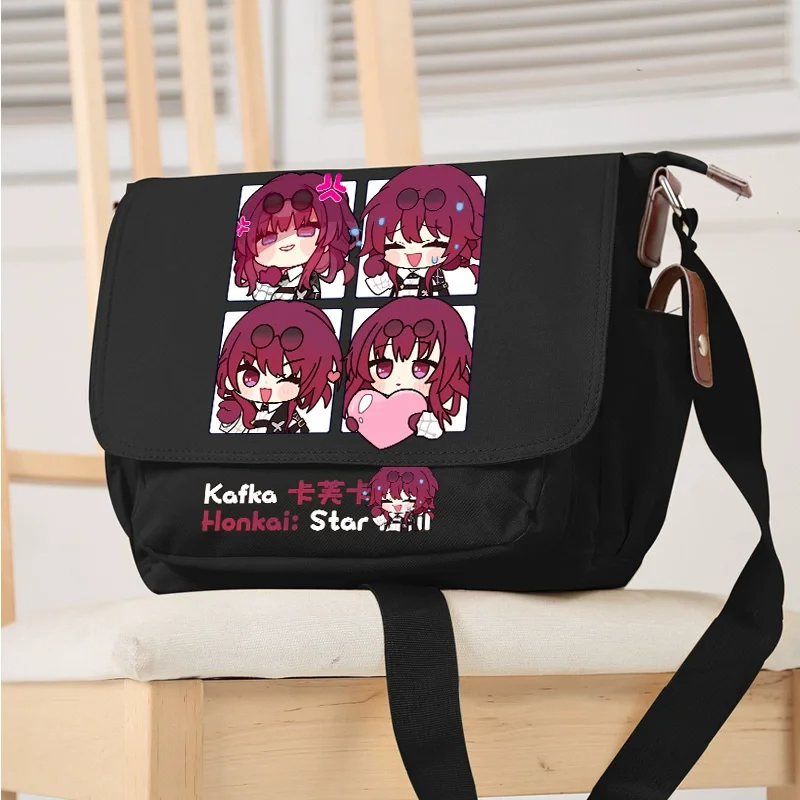 

Anime Game Honkai: Star Rail Cos Bronya Jing Yuan Yanqing Kafka Silver Wolf Unisex 29x24x9cm Crossbody Bag Gift