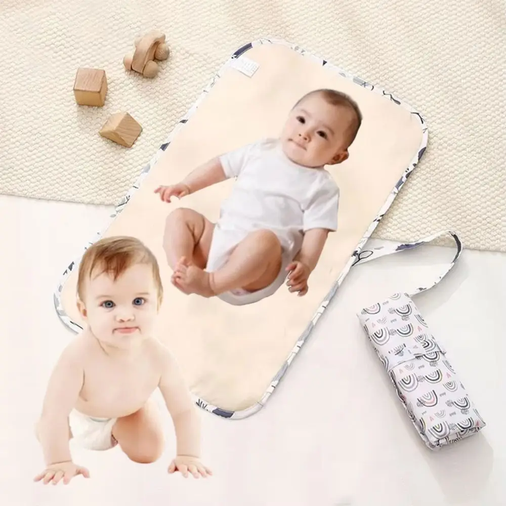 Soft Foldable Baby Changing Mat Waterproof Quick Change Diaper Changing Pad Compact Durable Newborn Diaper Changer Travel