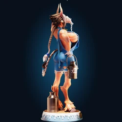 1:24 Officer Rhu Cathyl Girl NSFW 3d Print Resin Toy Kit Gk Unpainted Figurine  Diy Unassembled Statue Figures Model Toys