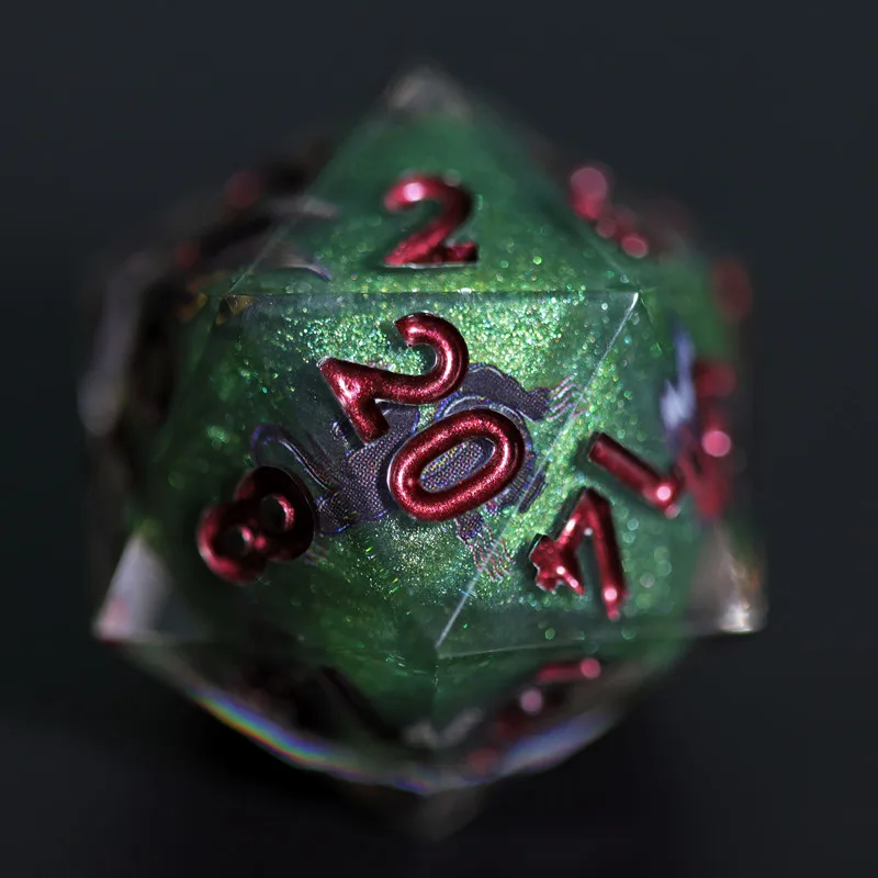 Mini Planet D20 Dice D&D Layered Sticker Dice Polyhedral Resin 20 Sided Dice Wholesale and Custom For RPG DND Pathfinder