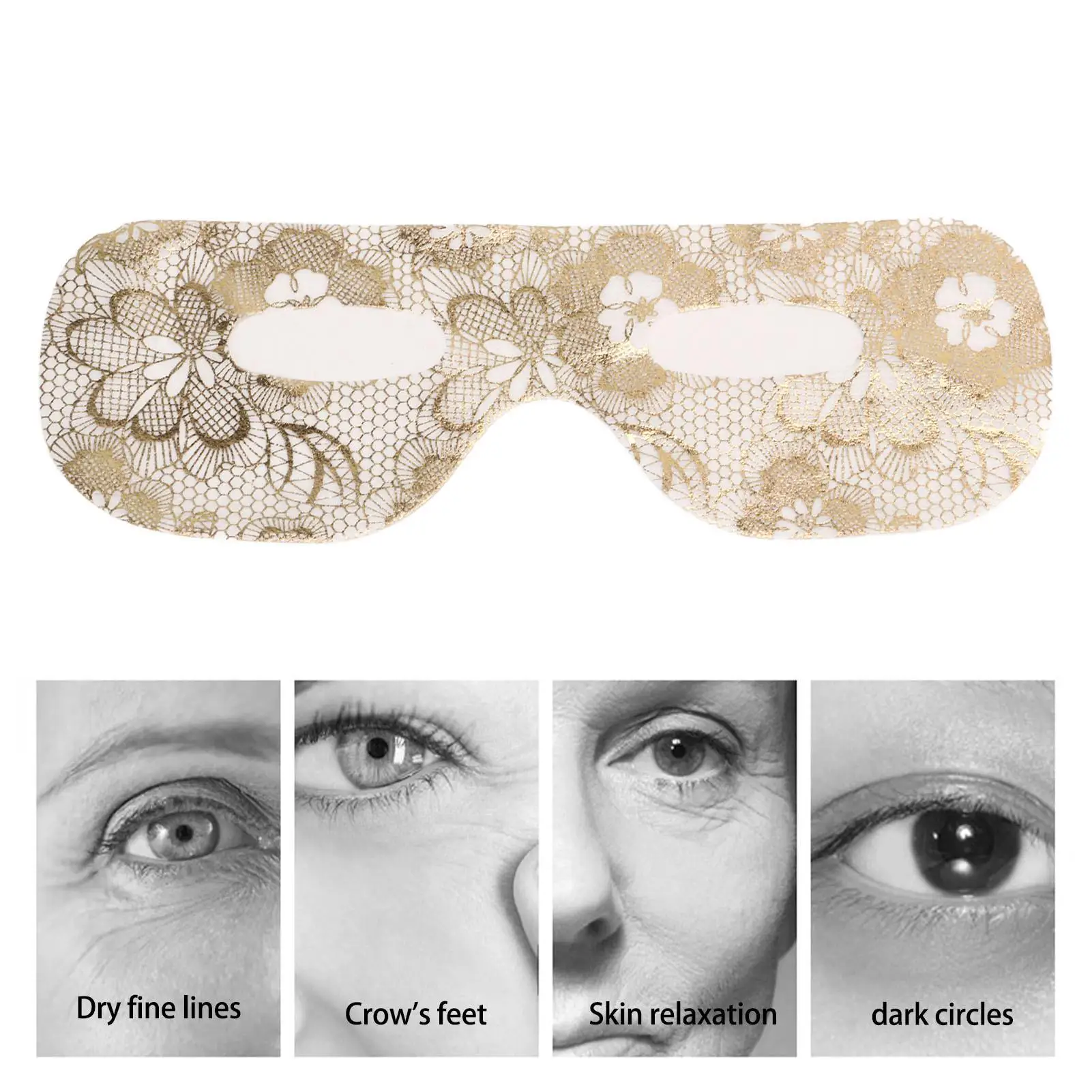 Hydrating Disposable Eye Mask - Moisturizing Paper Eye Mask for beauty Salons & Spa Treatments