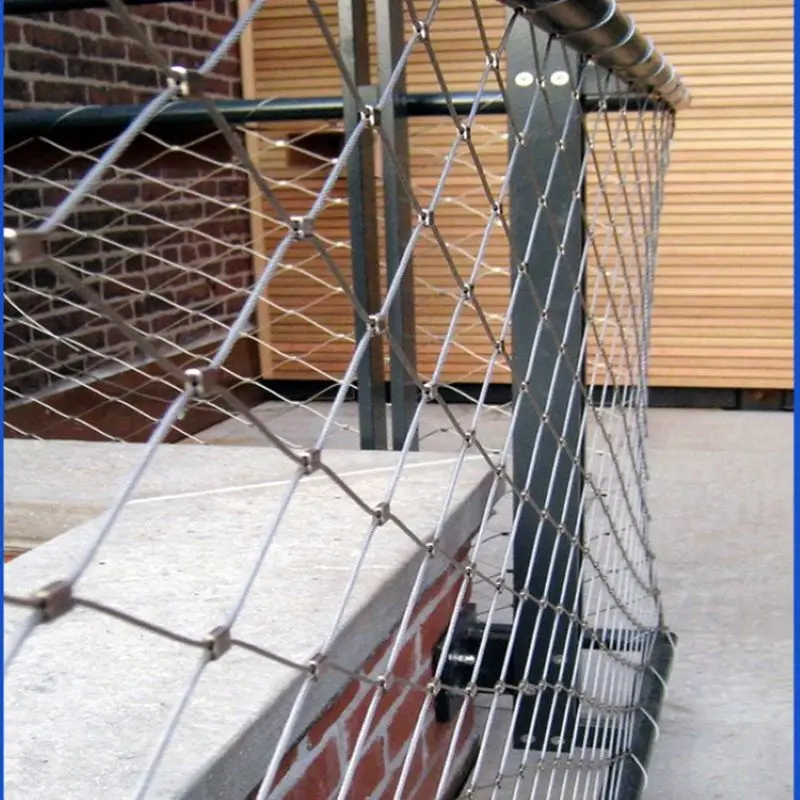 Flexible Balustrade Stainless Steel Wire Rope Mesh for Balcony