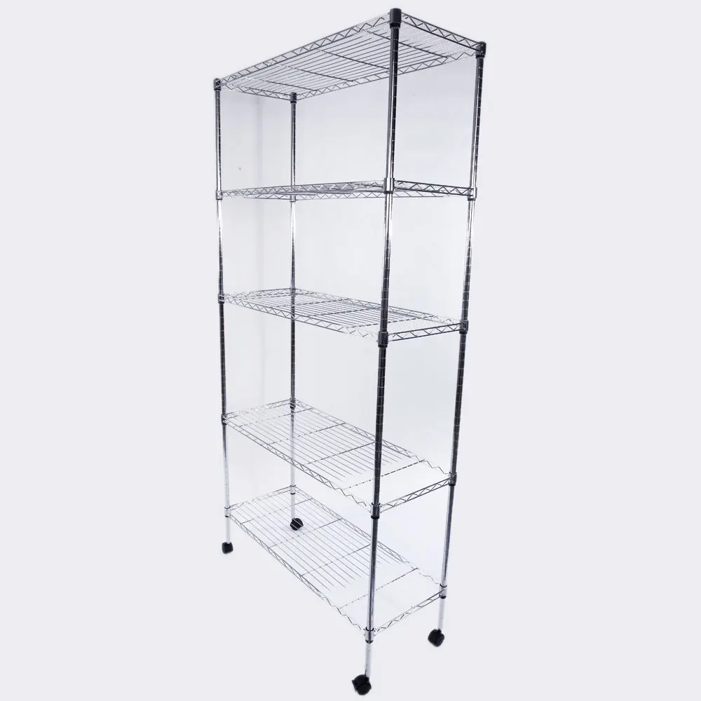 5-Layer Chrome Plated Iron Shelf with 1.5