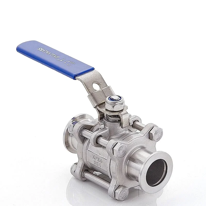 

KF16 KF25 KF40 KF50 SUS304 Stainless Steel KF High Vacuum Ball Valve Quick Installation Flange Three Piece Manual Ball Valve