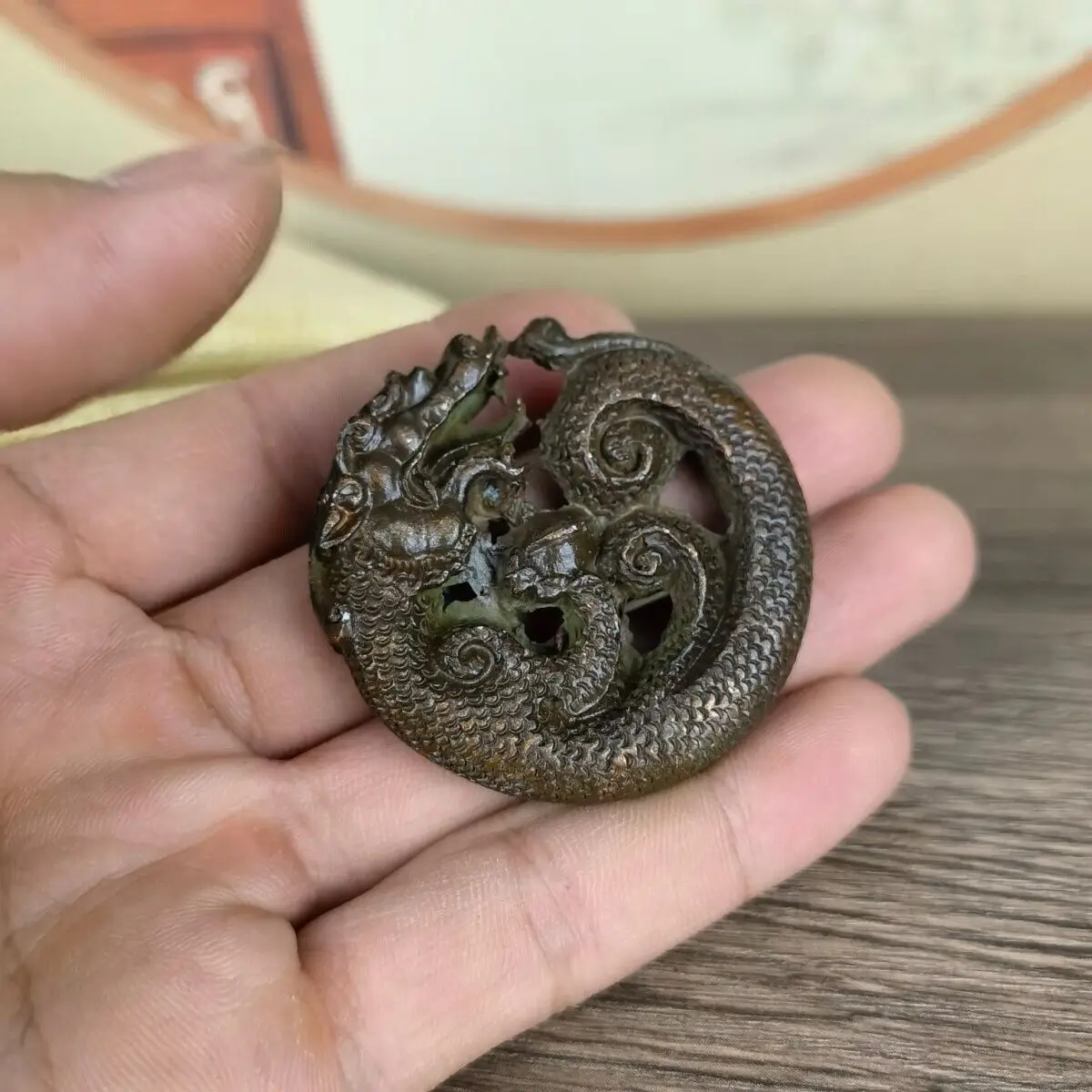 Rare Chinese bronze cool Figure statue collectable dragon Statue