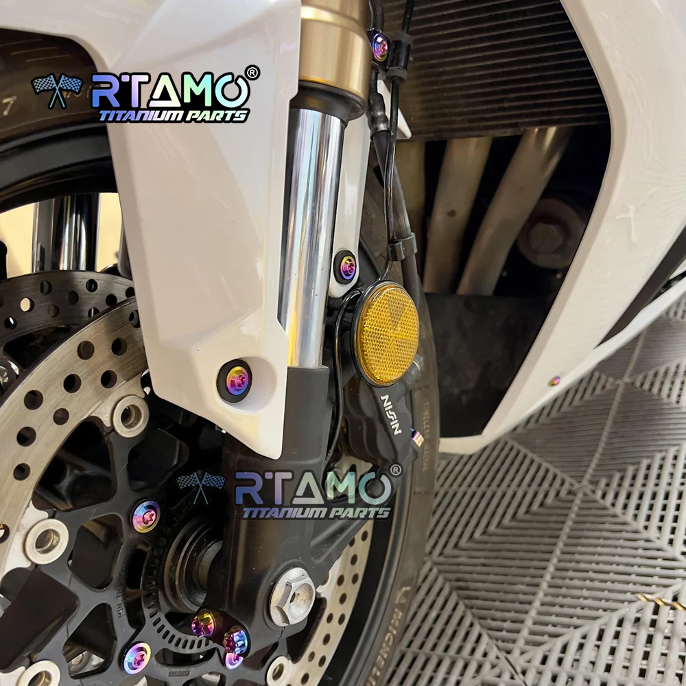 RTAMO Gr5 Titanium Bolt Windshield Rearview Mirror Oil Tank Cap Front Fender Caliper Fork Screw for Honda CBR650R High Strength