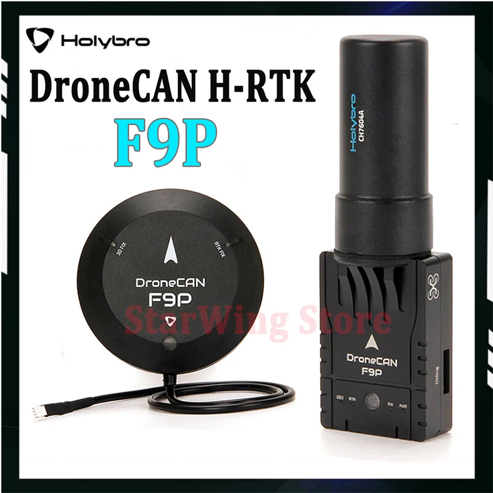 HolyBro DroneCAN H-RTK F9P Rover / Helical High-Precision GNSS Positioning System for OpenSource Pixhawk Flight Controller