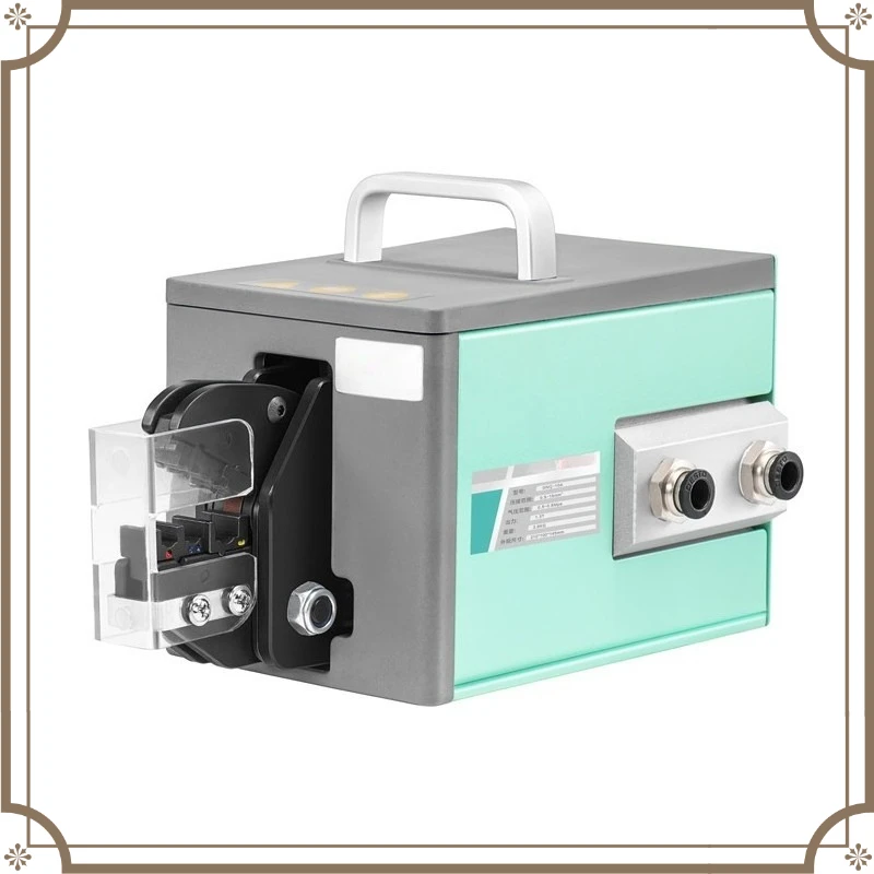 Multi-function Pneumatic Terminal Crimping Machine GNQ-10A, 0.25-16mm² Cold Crimp Crimper with Replaceable Molds