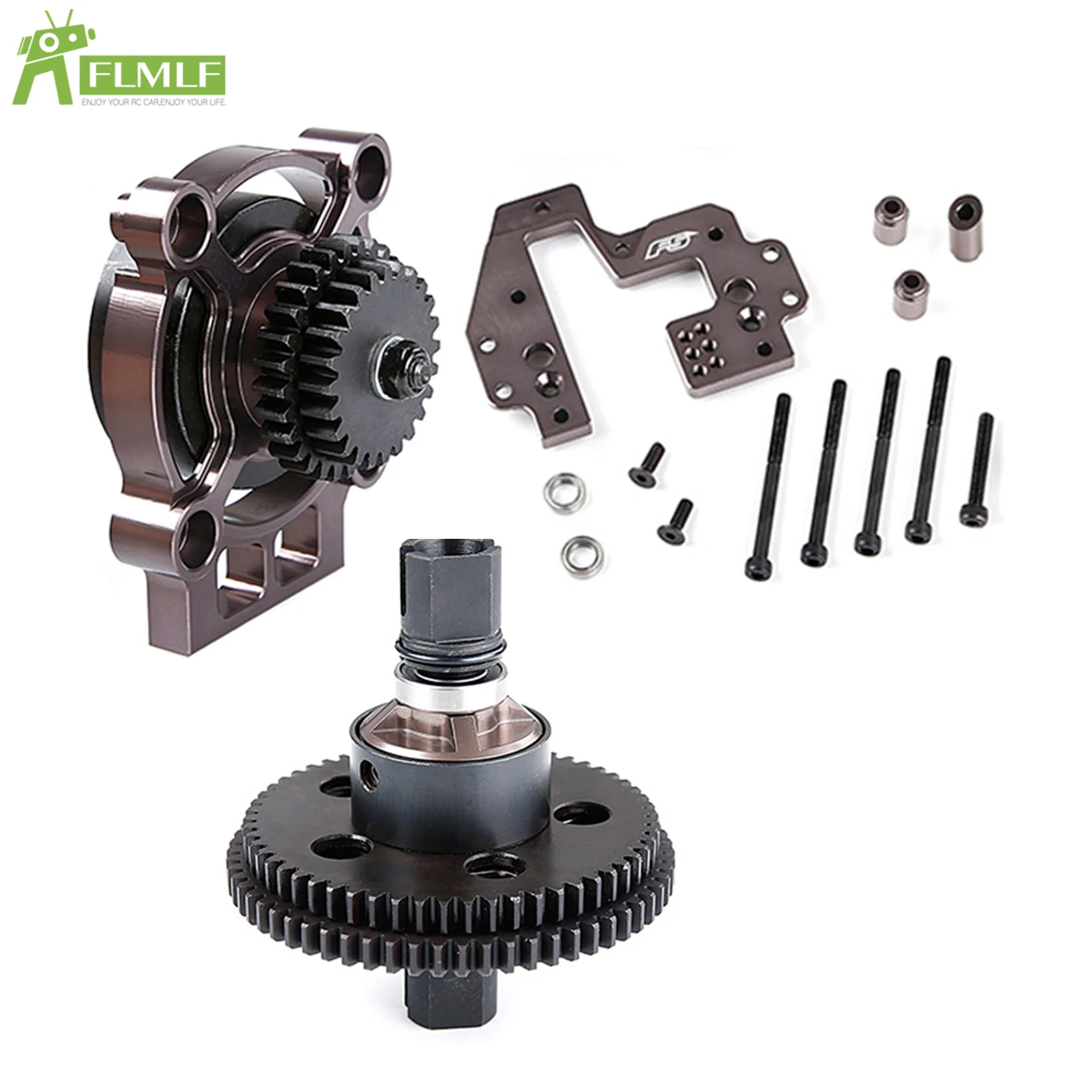 Alloy 24T 63T and 29T 58T 2 Speed Transmission Gear Set Fit for 1/5 Scale ROFUN ROVAN F5 MCD XS5 RR5 Rc Car Toy Game Parts