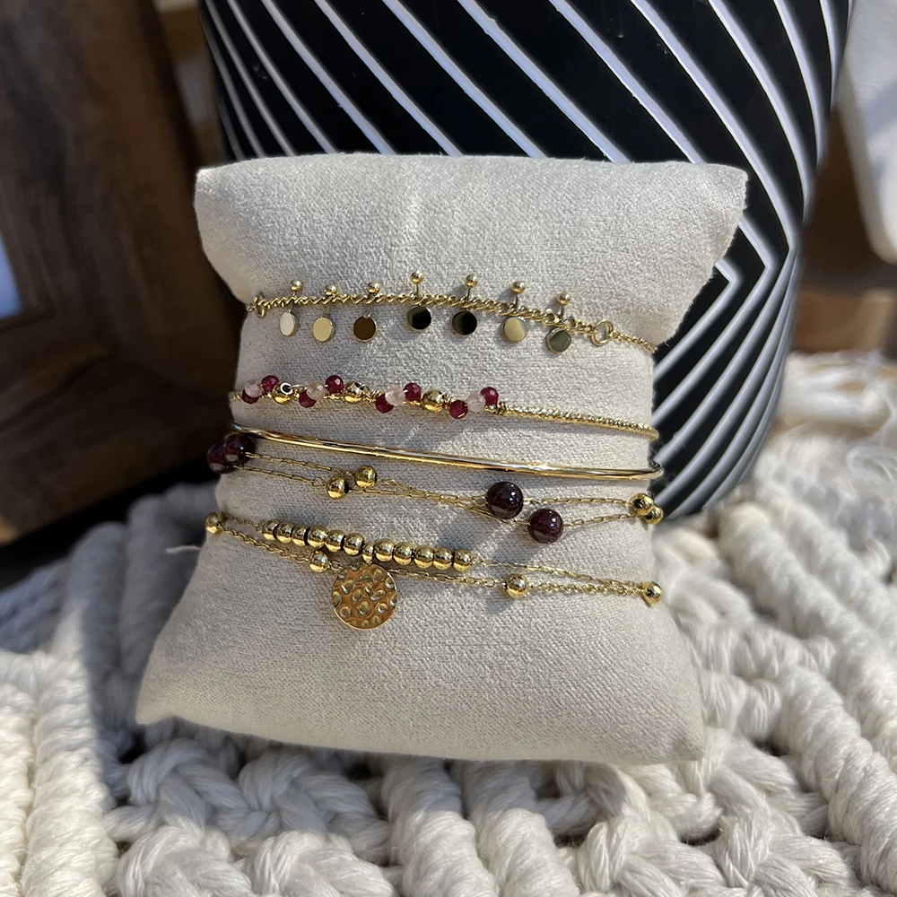 WILD & FREE Modne ze bransoletki ze stali nierdzewnej dla kobiet Vintage słodkie Charms bransoletka bransoletka zestaw biżuterii prezenty wodoodporne
