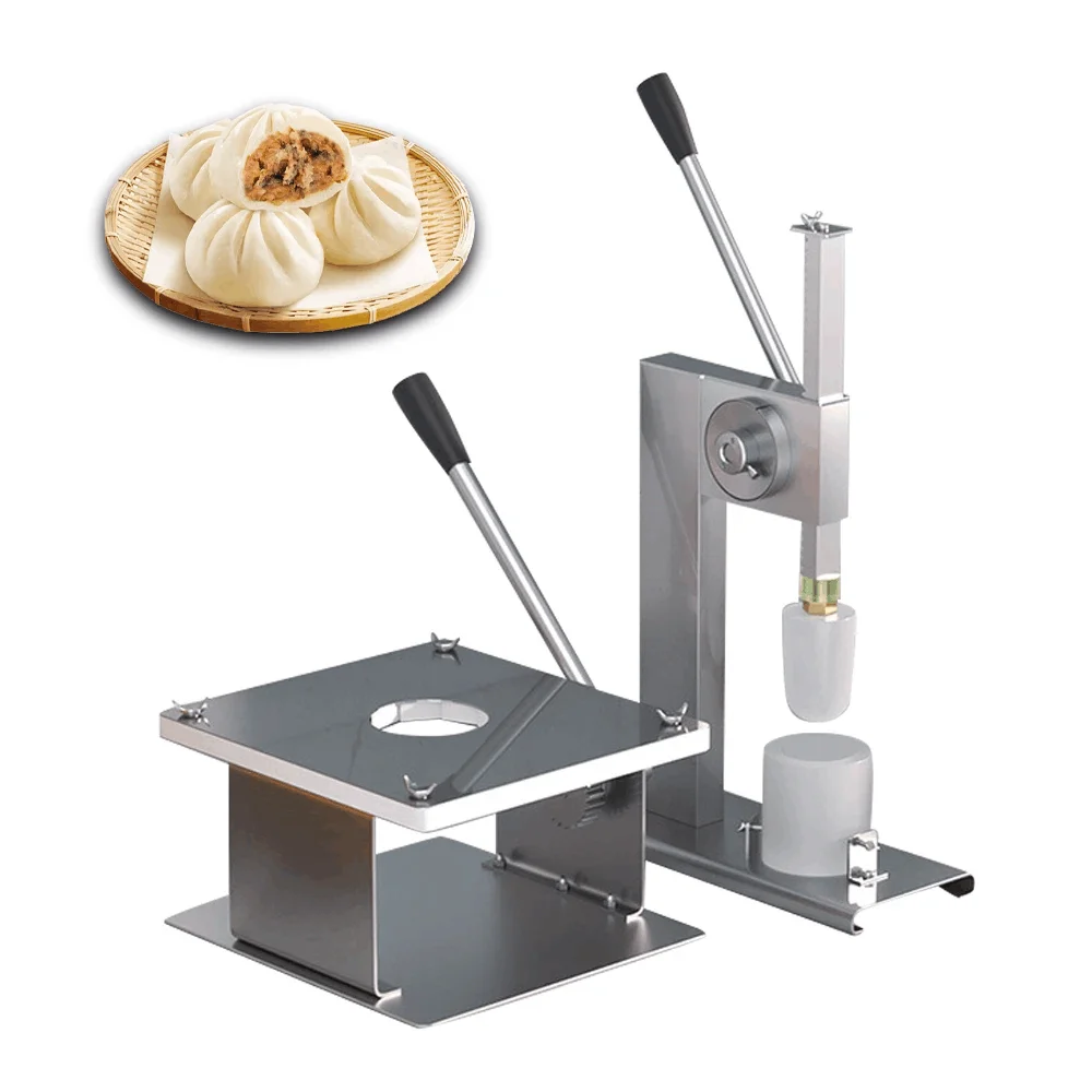 

ITOP Manual Steamed Bun Dough Press & Dough Close Tool Stainless Steel Housing 3 Sizes Molds Optional Efficient Equipment