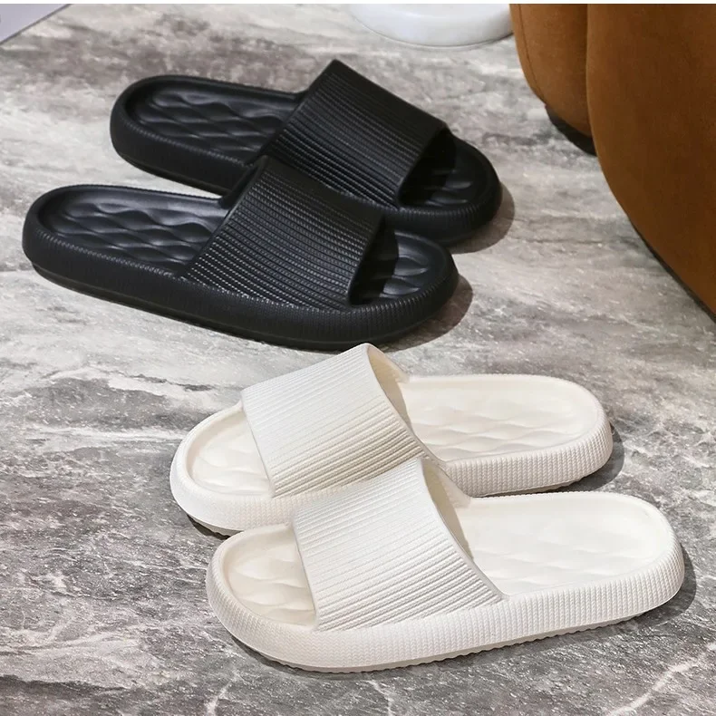 جديد 2508 إيفا كعب سميك النعال المرأة الصيف زوجين المنزل هادئة الحمام الاستحمام المضادة للانزلاق لينة القدم الطابق المتزلجون